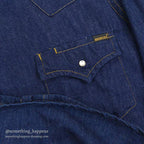 1970's~ SEARS ROEBUCKS DENIM SHIRT ... X-LARGE