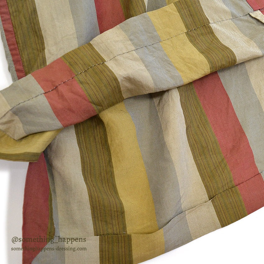 1950's~ OLD MULTI COLOR STRIPE PULLOVER SHIRT...