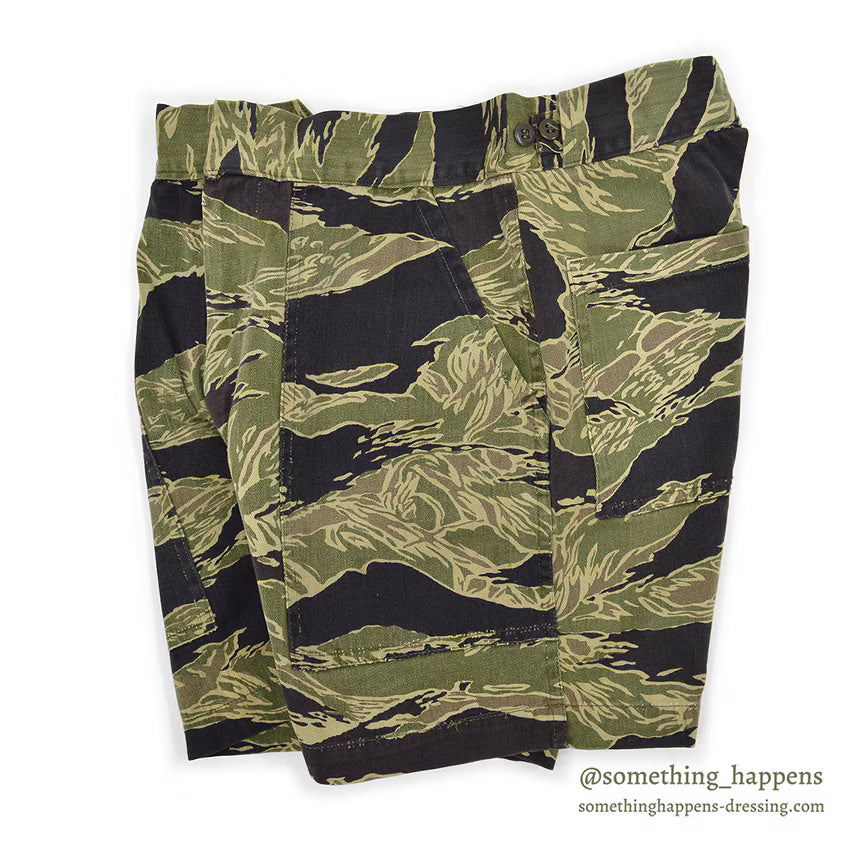 ~1970's ORIGINAL VIETNAM TIGER STRIPE SHORTS...W31
