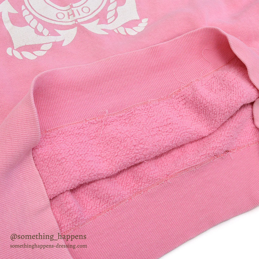 1960's INDIAN LAKE OHIO S/S SWEAT SHIRT / PINK...