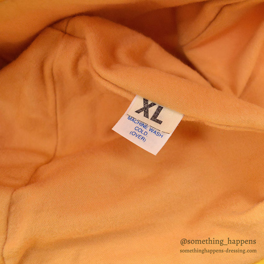 ~1970's DEADSTOCK LLBEAN RAIN HAT / YELLOW ... XL