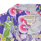 1980's BANANA REPUBLIC SAFARI & TRAVEL RAYON ALOHA SHIRT...M