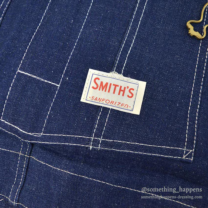 1950's DEADSTOCK SMITH'S DENIM OVERALL ... W40/L29