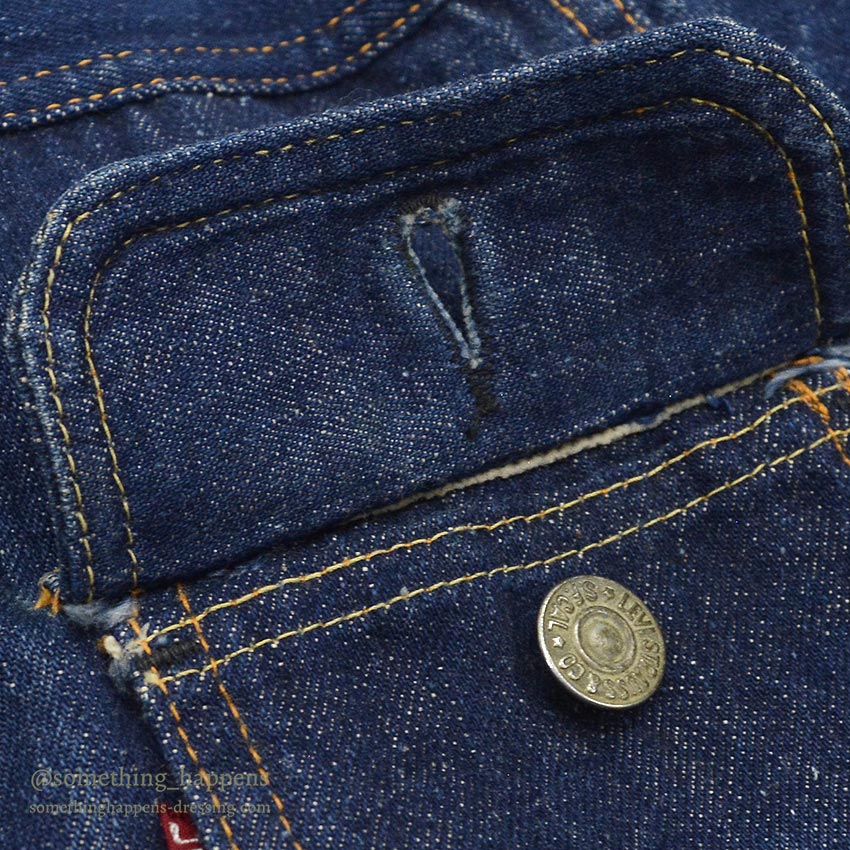 1950's LEVI'S 507BXX DENIM JACKET BOY'S MODEL / LEATHER PATCH ...