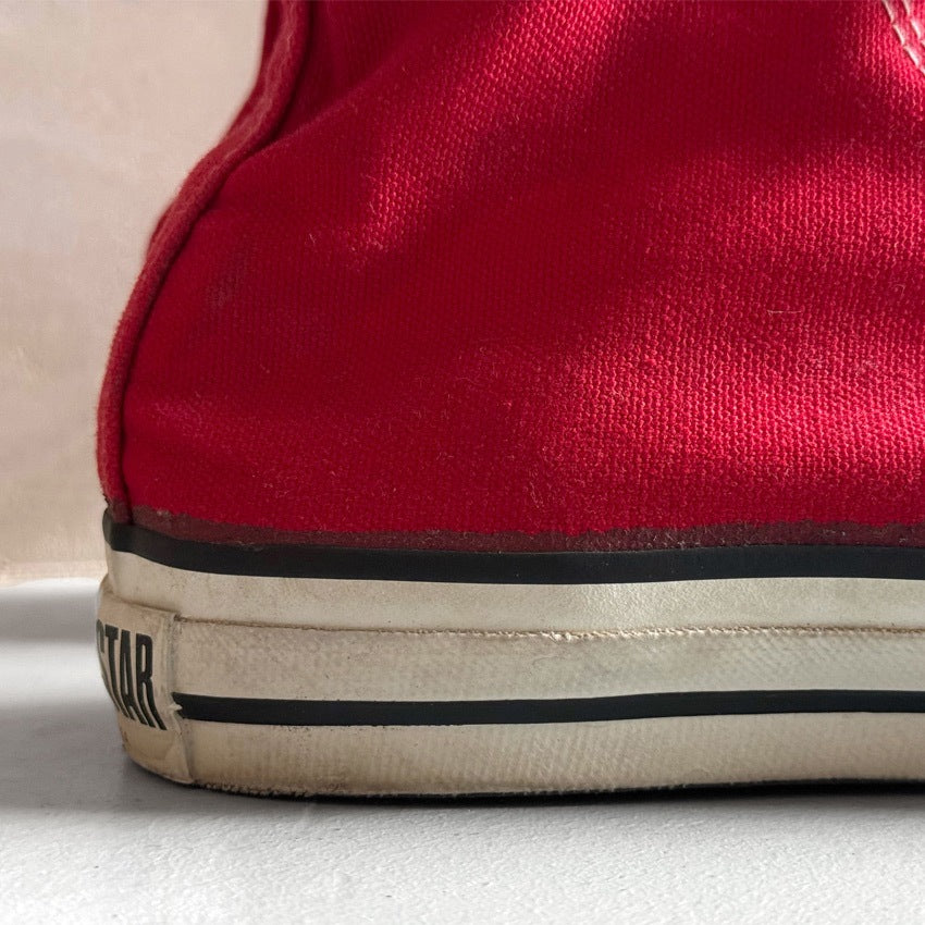 1990's CONVERSE ALL STAR HI/RED...91/2