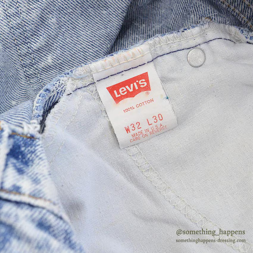 1990's Levi's 506 ACID WASHED DENIM PANTS ... W32/L30