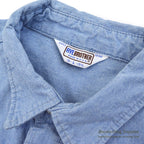 1980's FIVE BROTHER CHAMBRAY SHIRT...L