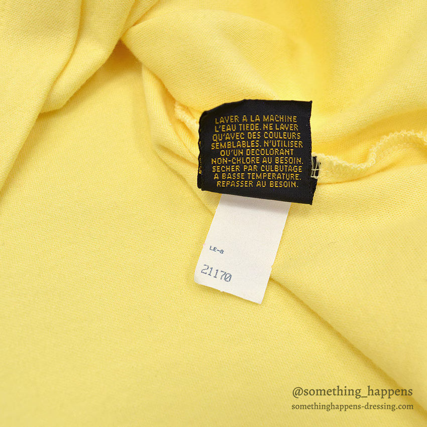 1980's~ EDDIE BAUER YELLOW TURTLE NECK TEE...L