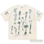 1990's REL-E-VANT PRODUCTS BOTANICAL ART PRINT T-SHIRT ... XL