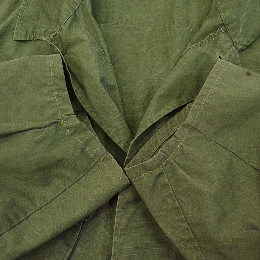 1960's USARMY JUNGLE FATIGUE JACKET / MODIFIED... LARGE-LONG