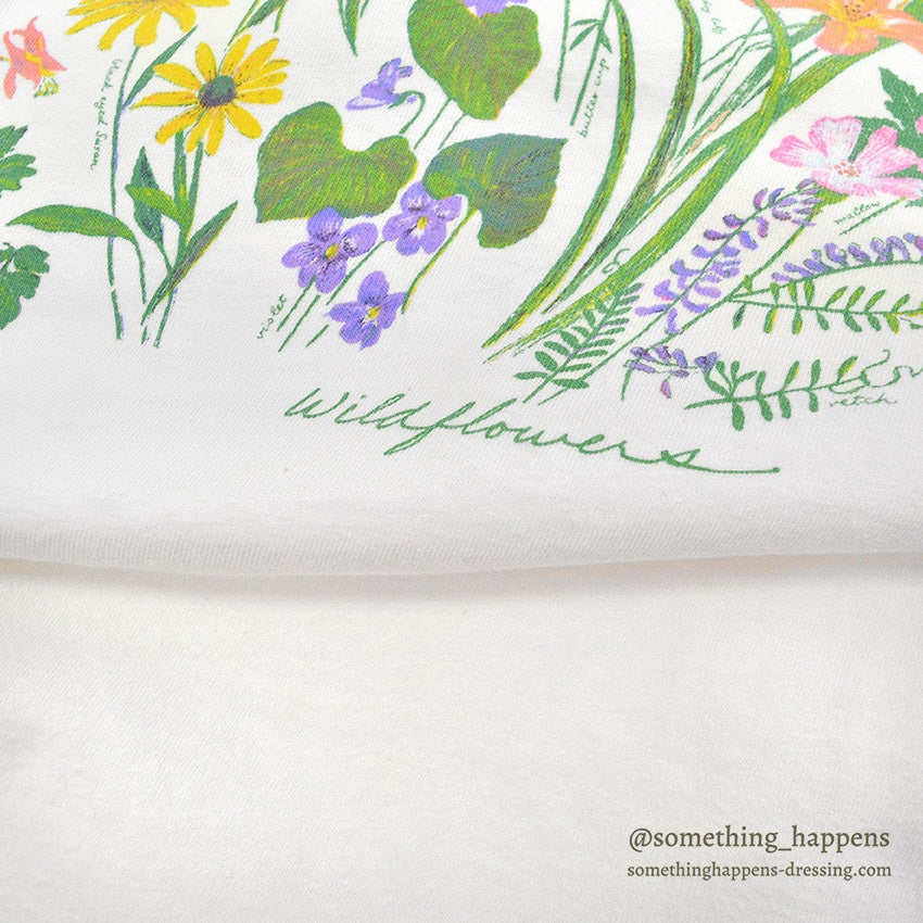 1990's HANES WILD FLOWERS PRINT T-SHIRT ... XL