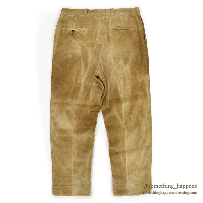 1960's SWEET-ORR CORDUROY WORK PANTS / SUN FADED ... W36/L29