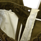 1990's WILLIS & GEIGER OLIVE GREEN CORDUROY PANTS...W34