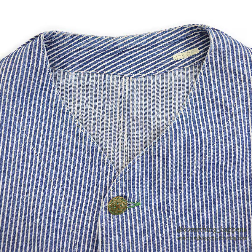 1950's OSHKOSH HICKORY STRIPE ENGINEER JACKET...