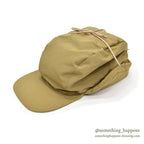 1980's EDDIE BAUER EAR FLAP DOWN CAP / TAN...XL