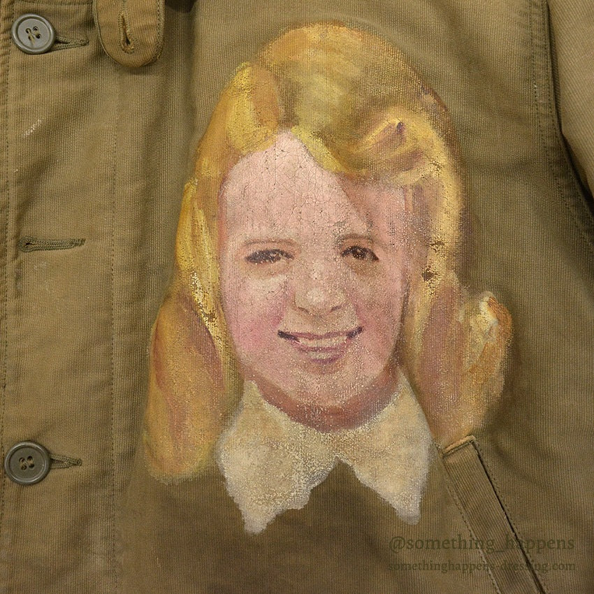 1940's WW2 N-1 DECK JACKET / PORTRAIT PAINT, SUPER RARE...