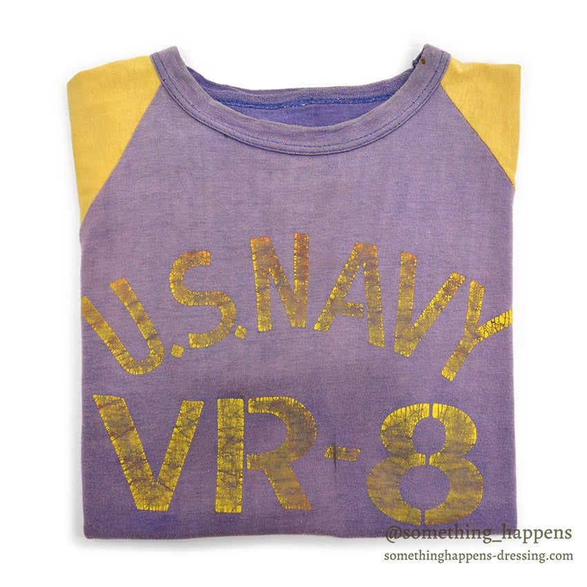 1940's~ U.S.NAVY TWO-TONE T-SHIRT / EXTREMELY RARE  ...