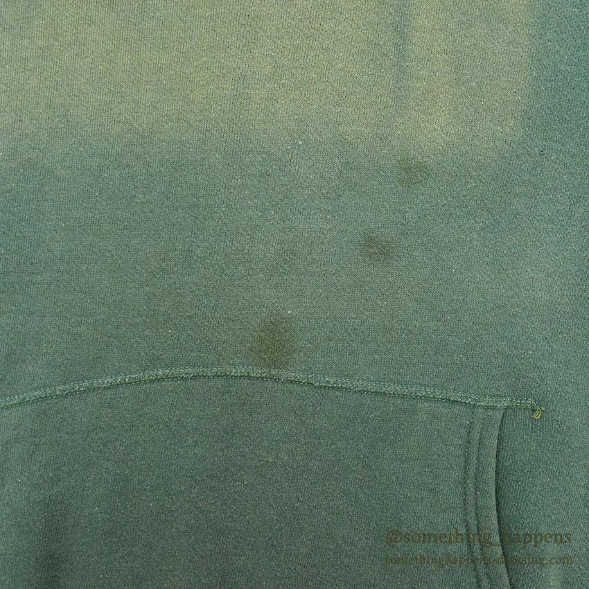 1960's OLD GREEN FADED SWEAT PARKA / BIG SIZE...