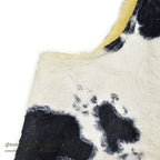 1960's CAMPUS ANIMAL PATTERN FAUX FUR BOA VEST... L