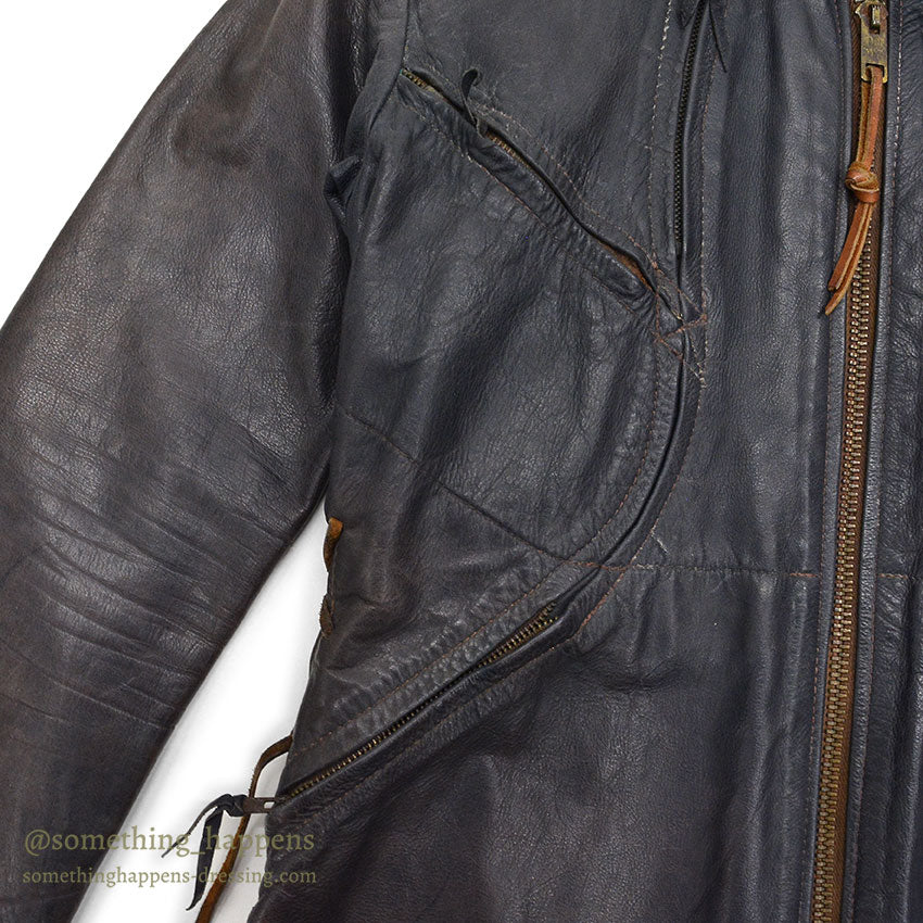 1960's~ EAST WEST MUSICAL INSTRUMENTS CO. LEATHER JACKET '' BACK PACK'' ...