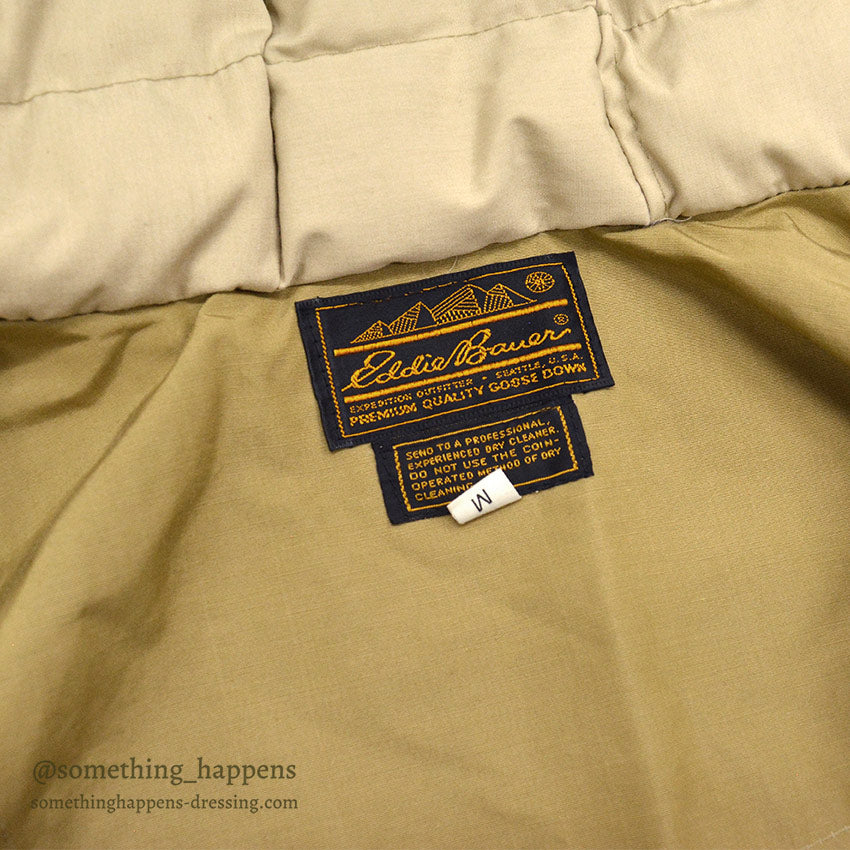 1980's EDDIE BAUER DOWN HOODIE NECK CAPE...M
