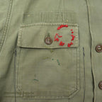 1950's USARMY UTILITY SHIRT MODIFIED FOR PERSONALIZED CYCLING SHIRT...