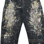 1990's CARHARTT BLACK DOUBLE KNEE DUCK PAINTER PANTS... W31/L31