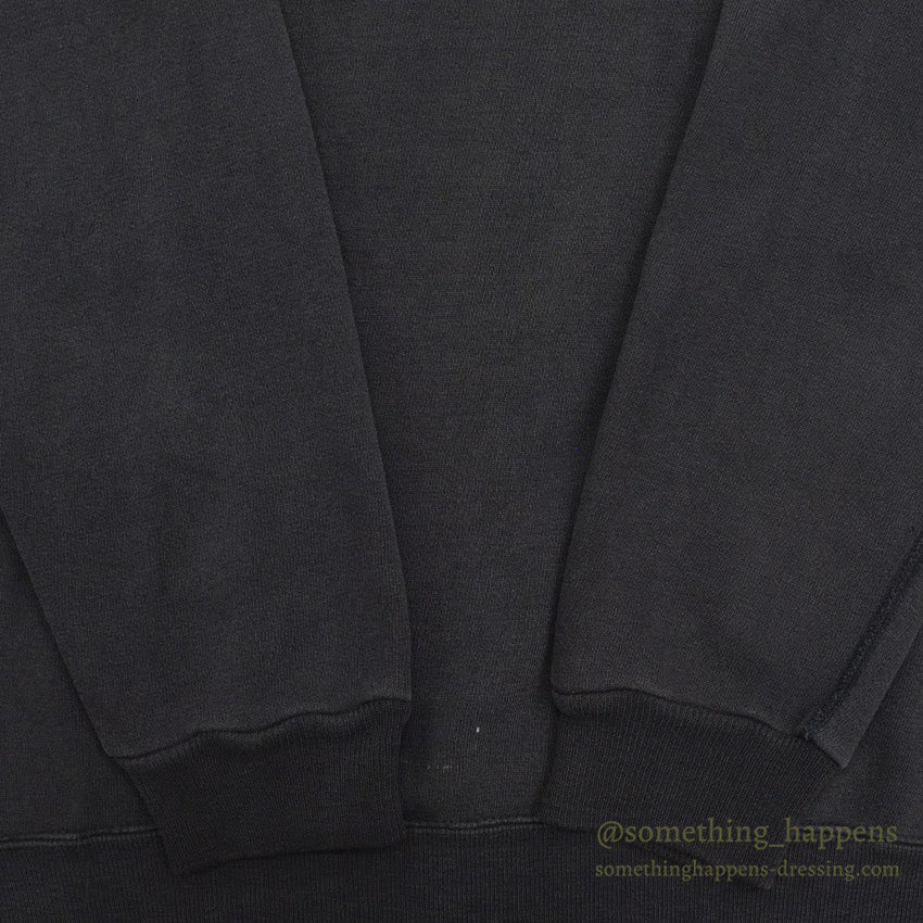 1960's CHAMPION UWM FLOCK PRINT SWEAT SHIRT / BLACK...XL