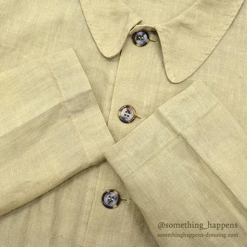 CP SHADES LINEN WORK JACKET / TAN ... L