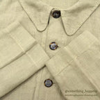 1990's CP SHADES LINEN WORK JACKET / TAN... M