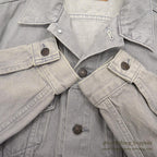 1980's Levi's 70506-0257 DENIM JACKET / GRAY... 44R