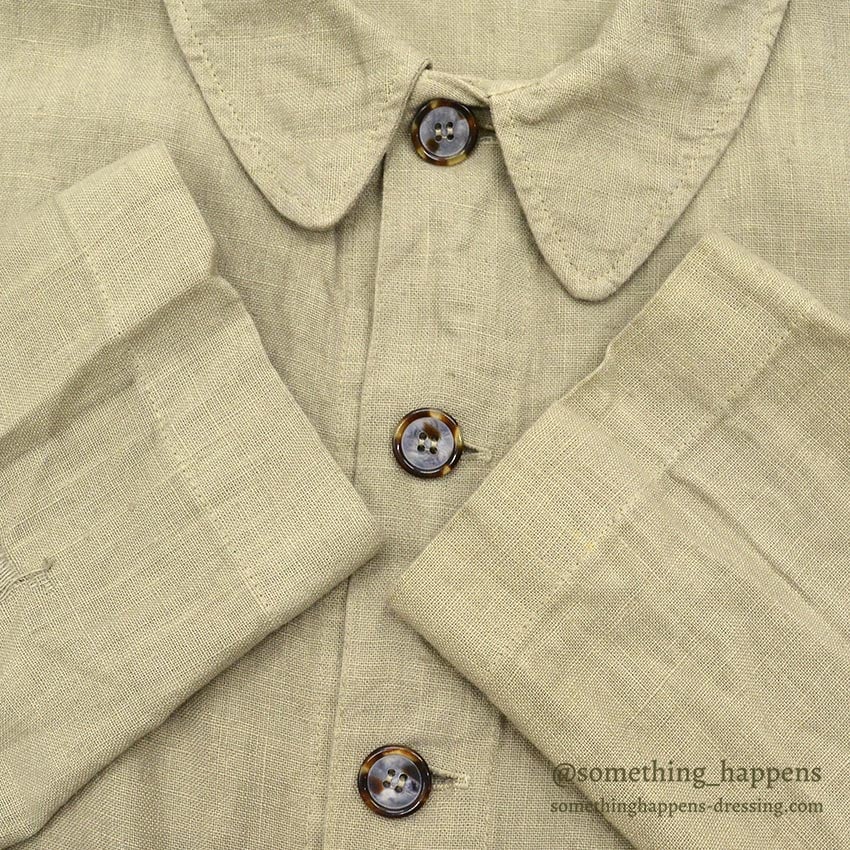 CP SHADES LINEN WORK JACKET / TAN ... L