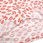 1990's J.CREW KISS PRINT PAJAMA SHIRT / UNUSUAL...L