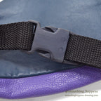 1990's MULTI COLOR PANEL LEATHER FANNY PACK / MADE IN USA...