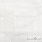 1960's DEADSTOCK TOWNCRAFT NYLON SEERSUCKER S/S SHIRT / WHITE ... L