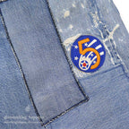1960's LEVI'S 501 BIGE PATCHWORK / PERSONALIZED REPAIR ... W37/L29