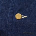 1950's~ BLUE GEM DENIM COVERALL / DARK AND EXCELLENT...