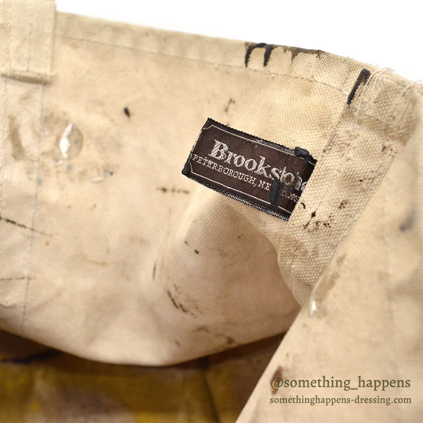 1980's~ BROOKSTONE PAINTER CANVAS TOTE / FADED ... M