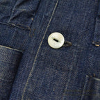 1920's~ DENIM HUNTING VEST / UNUSUAL, EXTREMELY RARE...