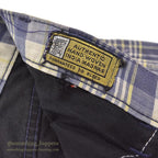 1960's INDIA MADRAS 5 POCKETS COTTON PANTS / TAPERED LEG ... W35/L29