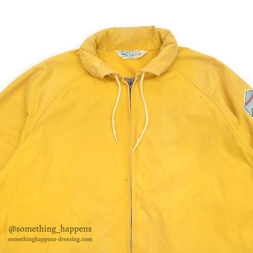 1960's REI ALPINE PATROL VENTILE PARKA / YELLOW...