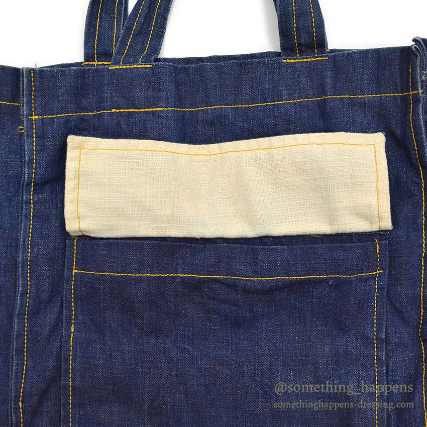 1960's~ Am. Legion Aux. Unit195 EMBROIDERY DENIM BAG ...
