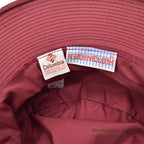 1980's DEADSTOCK COLUMBIA TECHNICLOTH SUN HAT / BURGUNDY RED...L