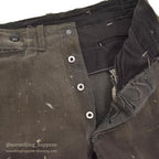 1940's CAN'T BUST'EM WW2 BLACK FRISCO PANTS / CROPPED ... W32