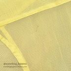 1950's~ DEADSTOCK DU PONT NYLON SEERSUCKER S/S SHIRT / LEMON YELLOW ... M
