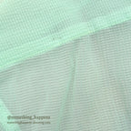 1950's~ DEADSTOCK DU PONT NYLON SEERSUCKER S/S SHIRT / MINT GREEN ... M