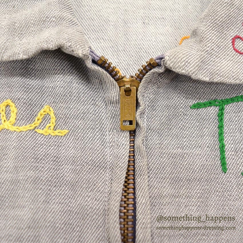 1950's~ CAMPERS TRAIL FULLY EMBROIDERED MEMORIAL JACKET / EXTREMELY RARE...