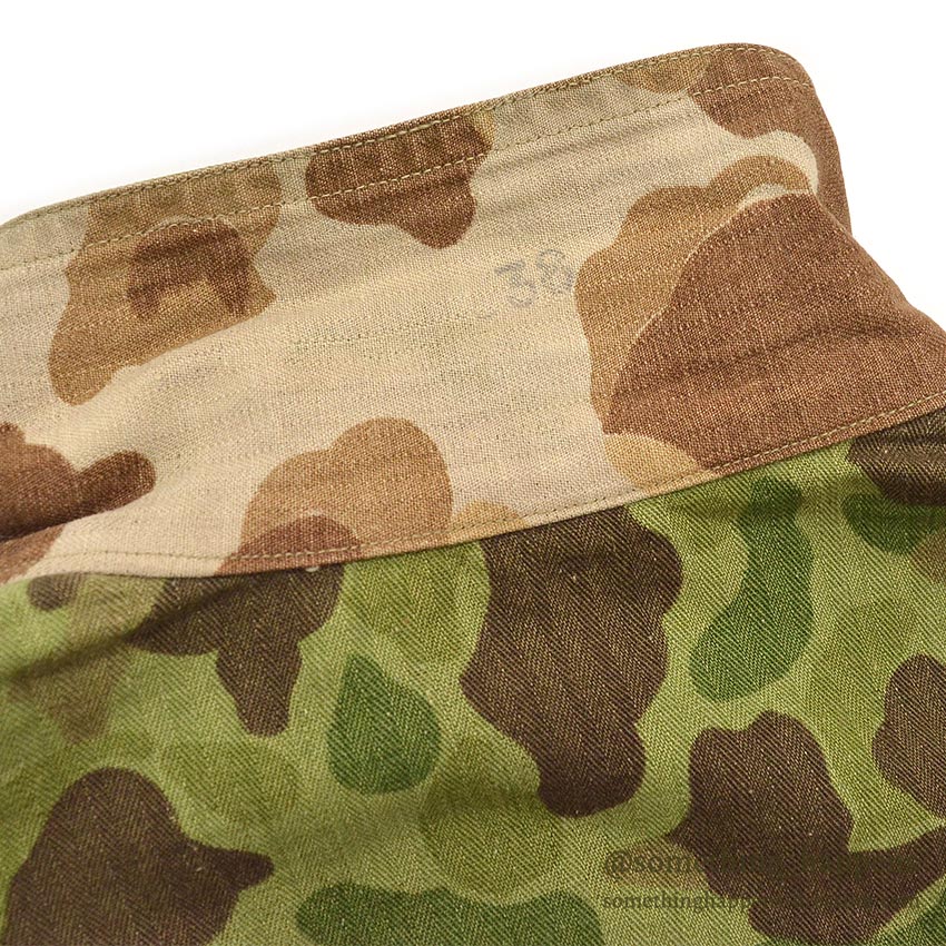 1940's U.S.M.C. WW2 P-44 DUCK HUNTER CAMO TWO-TONE HBT JACKET / MINT CONDITION ... 38