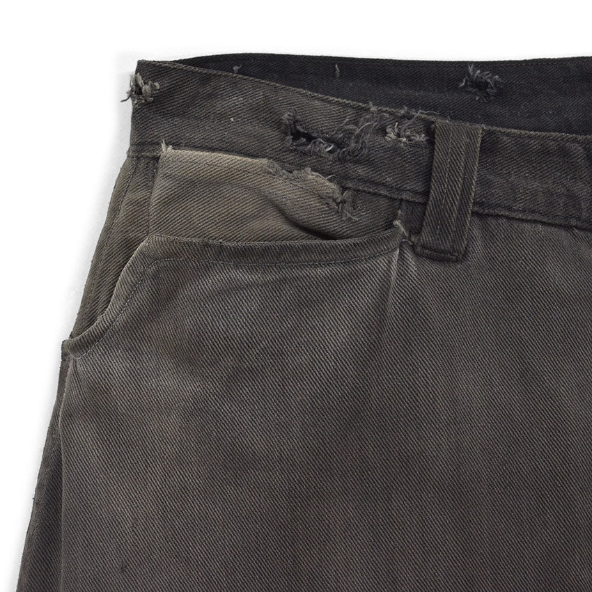 1930's BLACK FRISCO PANTS BACKLE BACK / HEAVY COTTON... W31/L29