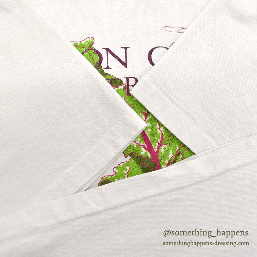 1990's HANES BEET PRINT T-SHIRT...L
